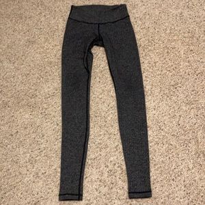 Lululemon Grey Herring Bone leggings - Full length